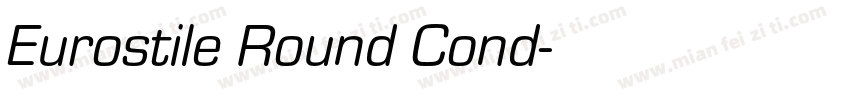 Eurostile Round Cond字体转换